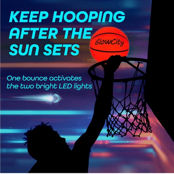 GlowCity Glow in The Dark Size 7 Basketballs NWT - Picture 2 of 3